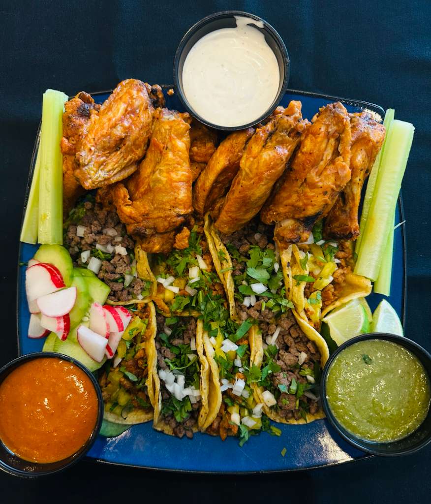 Tacos de pollo enchilado